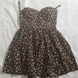 Floral Strapless Dress